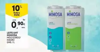 Continente Bom dia Mimosa - leite uht promoção