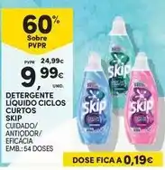 Continente Bom dia Skip - detergente líquido ciclos curtos promoção