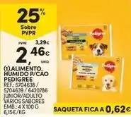 Continente Bom dia Pedigree - alimento humido p/ cão promoção