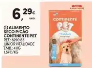 Continente Bom dia Continente - alimento seco p/ cao promoção