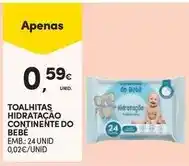Continente Bom dia Bébé confort - toalhitas hidratação continente do promoção