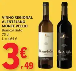E.Leclerc Vinho regional alentejano monte velho promoção