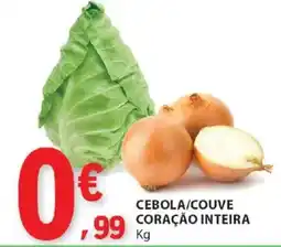 E.Leclerc Cebola/couve coração inteira promoção
