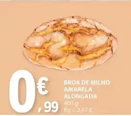 E.Leclerc Broa de milho amarela alongada promoção