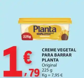 E.Leclerc Creme vegetal para barrar planta original promoção