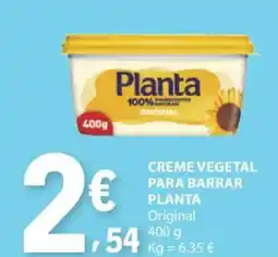 E.Leclerc Creme vegetal para barrar planta original promoção