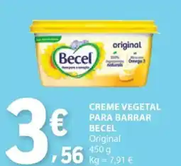 E.Leclerc Creme vegetal para barrar becel promoção