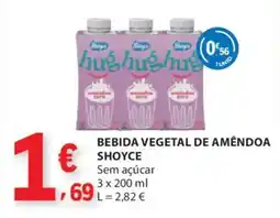 E.Leclerc Bebida vegetal de amêndoa shoyce promoção