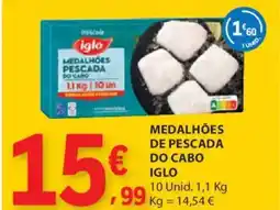 E.Leclerc Medalhões de pescada do cabo iglo promoção