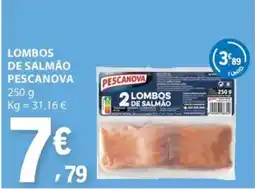 E.Leclerc Lombos de salmão pescanova promoção