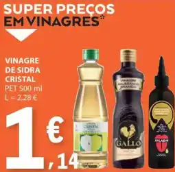 E.Leclerc Vinagre de sidra cristal pet promoção
