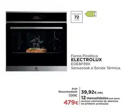 El Corte Inglés Electrolux - forno pirolitico eoe8p39x promoção