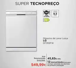 El Corte Inglés Lg - maquina de lavar loiça df355fw promoção