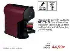El Corte Inglés Delta q - maquina de café de capsulas quick vermelho promoção