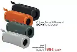 El Corte Inglés Sony - coluna portátil bluetooth promoção