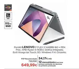 El Corte Inglés Lenovo - portátil p flex 5 14abr8-160 + pen promoção