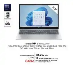 El Corte Inglés Hp - portátil 15-fd1002np promoção