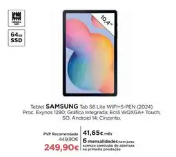 El Corte Inglés Samsung - tablet tab s6 lite wifi+s-pen promoção