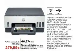 El Corte Inglés Hp - impressora multifunções aio smart tank 7005 promoção