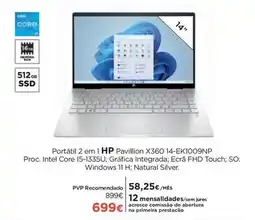 El Corte Inglés Hp - portátil 2 em 1 pavillion x360 14-ek1009np promoção