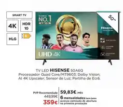 El Corte Inglés Hisense - tv led 50a6q promoção