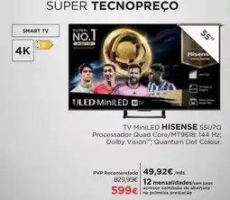 El Corte Inglés Hisense - tv miniled 55u7q promoção