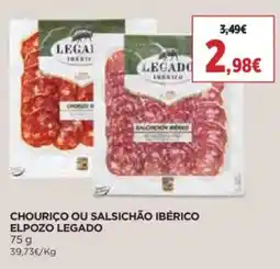 Supercor Chourico ou salsichão ibérico elpozo legado promoção