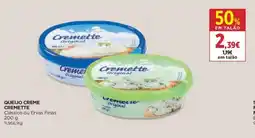 Queijo creme cremette