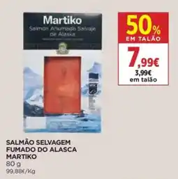 Supercor Salmão selvagem fumado do alasca martiko promoção
