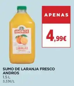 Sumo de laranja fresco andros