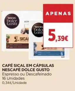 Supercor Café sical em cápsulas nescafé dolce gusto promoção