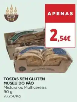 Supercor Tostas sem glúten museu do pão promoção
