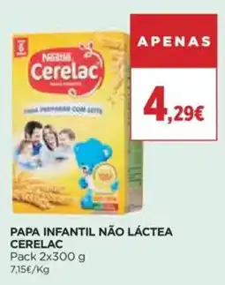 Papa infantil não láctea cerelac