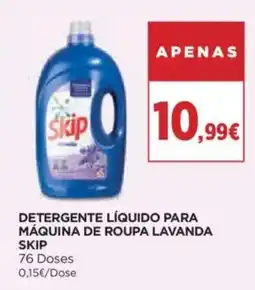 Detergente líquido para máquina de roupa lavanda skip