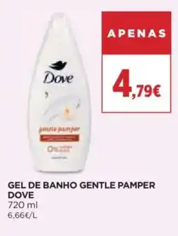 Gel de banho gentle pamper dove