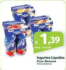 Roque Supermercados logurtes Liquidos Puro Danone Vries Sabores promoção