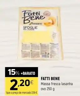 Coviran FATTI BENE Massa fresca lasanha ovo promoção