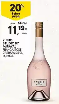 Continente Vinho studio by miraval promoção