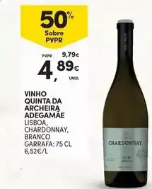 Continente Lisboa - vinho quinta da archeira promoção