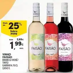 Continente Faisão - vinho promoção