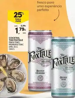 Continente Premium - cocktail the foxtale promoção