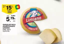 Continente Limiano - queijo de vaca amanteigado promoção