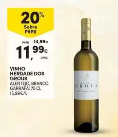 Continente Alentejo - vinho herdade dos grous promoção