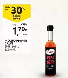 Continente Calvé - molho piripiri promoção