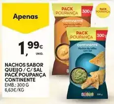 Continente Continente - nachos sabor queijo/ c/ sal promoção