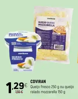 Coviran COVIRAN Queijo fresco ou queijo ralado mozzarella promoção