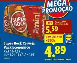 Lidl Super bock - cerveja pack econômico promoção