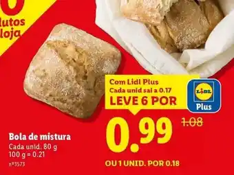 Lidl A+ - bola de mistura promoção