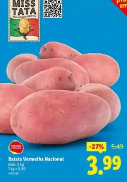 Lidl Portugal - batata vermellana nacional promoção