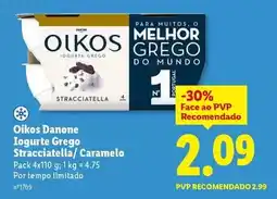 Lidl Oikos - iogurte grego stracciatella promoção